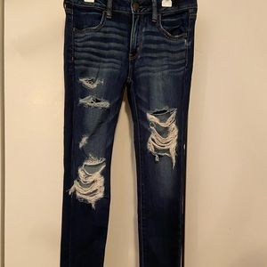 American Eagle Blue Ripped Jeans